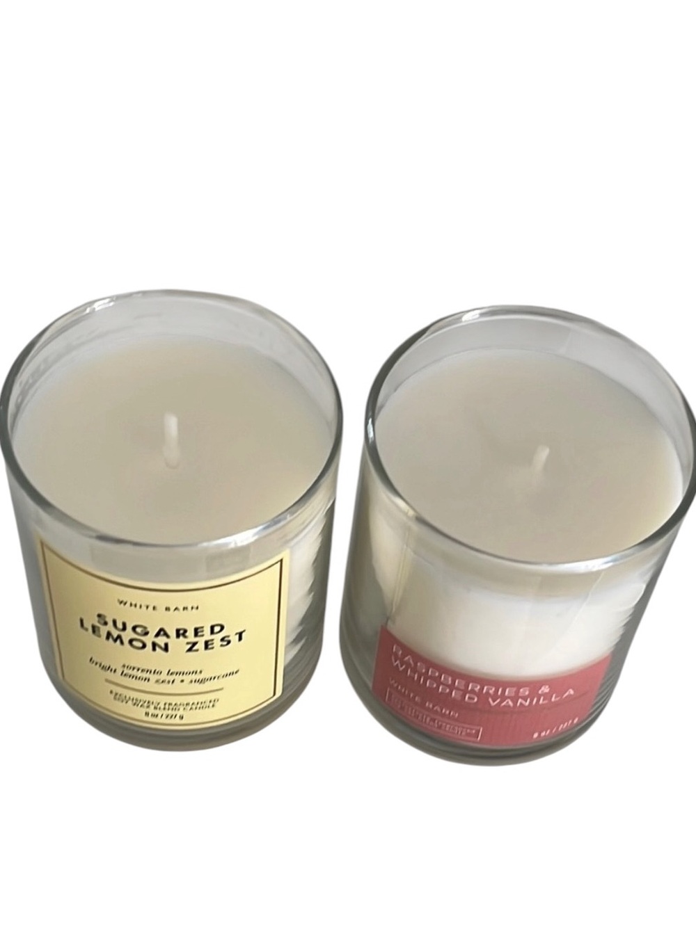 White Barn Sugared Lemon Zest Candle & Raspberries Whipped Vanilla - Picture 5 of 5